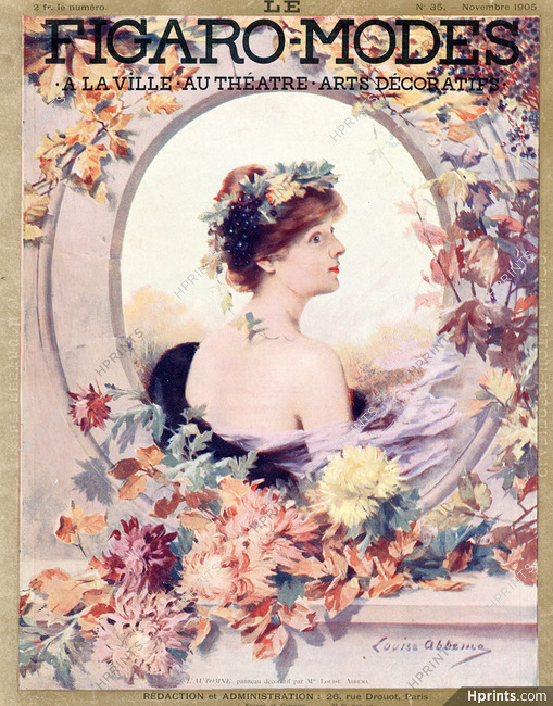 Louise Abbema 1905 Figaro-Modes cover, Portrait