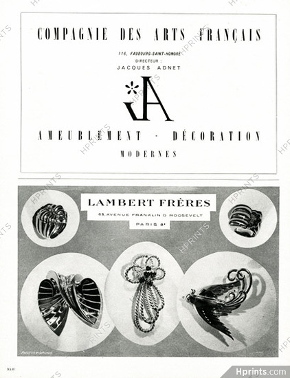 Lambert Frères (Jewels) 1946 Clips, Photos Koruna