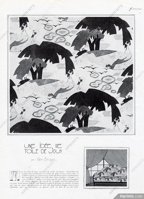 Une idée de Toile de Jouy, 1925 - Léon Bénigni Golf