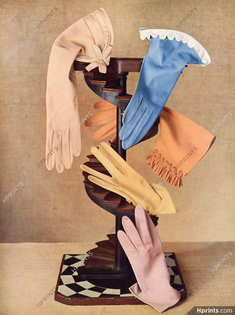Perrin, Roger Faré, Hermès, Ilda, L. Le Grand 1950 Gloves, décor Hagnauer