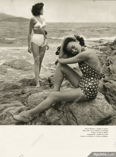 Marcel Rochas, Schiaparelli 1949 Swimwear, Photo Pottier