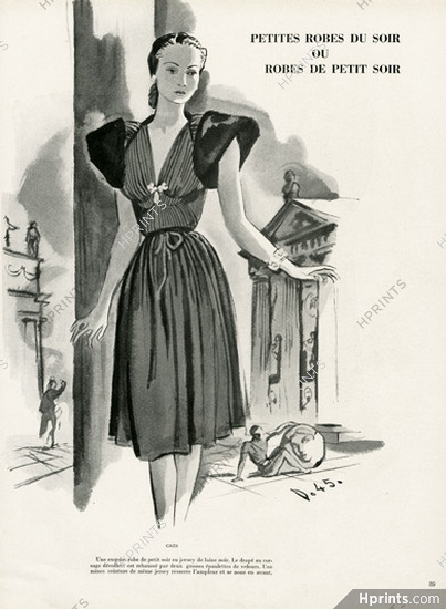 Grès 1945 Petites robes du soir, Delfau