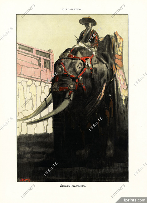 Paul Jouve 1930 Armored Elephant