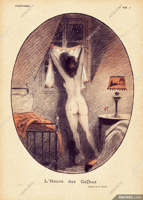 Raoul Vion 1918 L'Heure des Gothas, Nude