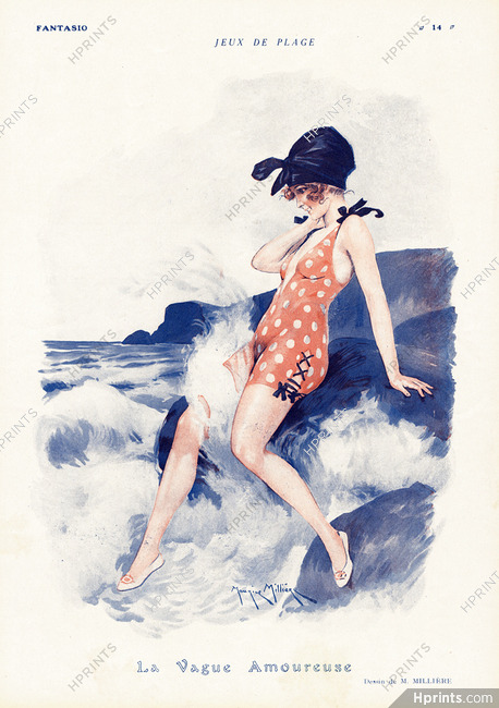 Maurice Milliere 1919 Bathing Beauty