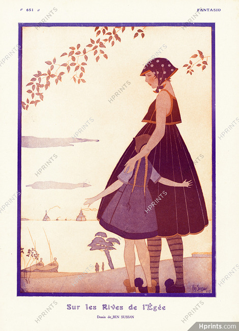 Ben Sussan 1916 Sur les Rives de l'Egée, Greek Costume