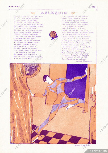 Eduardo Garcia Benito 1919 Harlequin, Poem