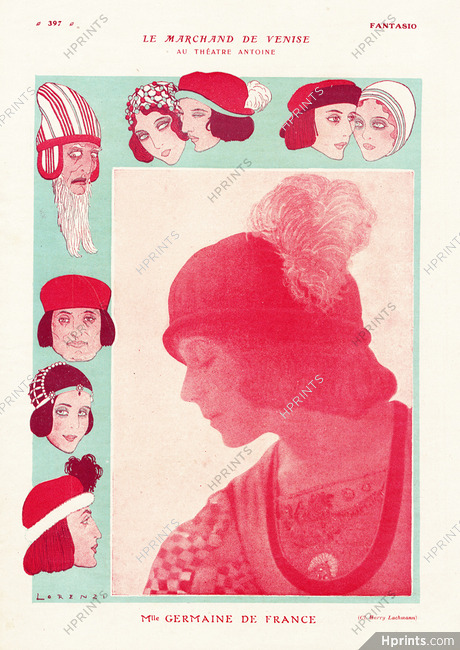 Mlle Germaine de France 1919 Lorenzi, Cl. Harry Lachmann