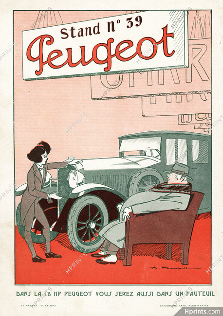 Auguste Roubille 1924 Salon de l'Auto, Peugeot