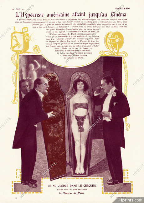 Le Danseur de Paris 1926 American Movie, Egyptian, Photo Stitt