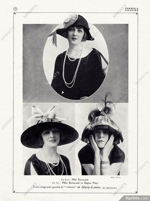 Jane Renouardt & Régine Flory 1901 Chapeaux de Marie-Louise