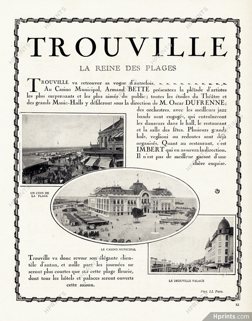 Trouville 1922 La reine des plages, Casino Municipal