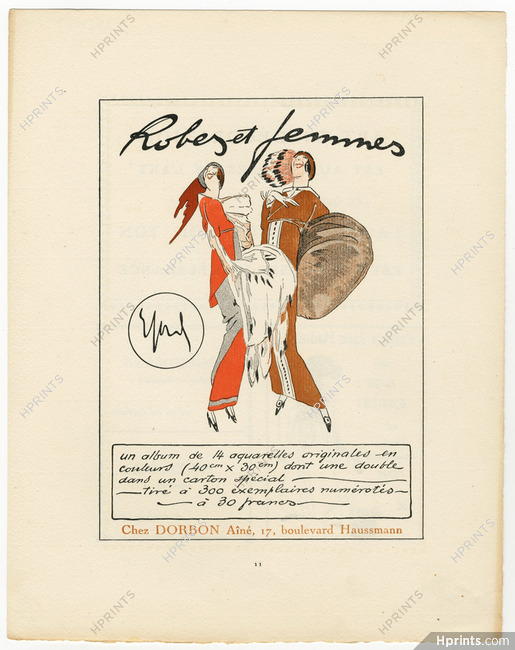 Enrico Sacchetti 1910 "Robes et Femmes" Gazette du Bon Ton, Fashion Illustration, Fur Muff