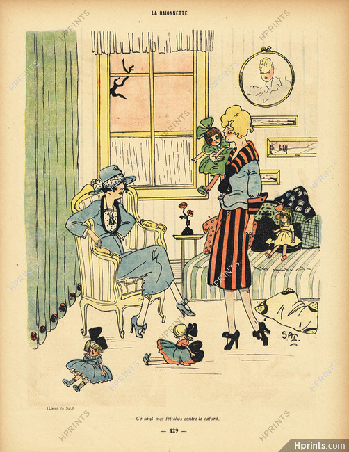 Sat 1918 Poupées, Fétiches contre le cafard, Dolls