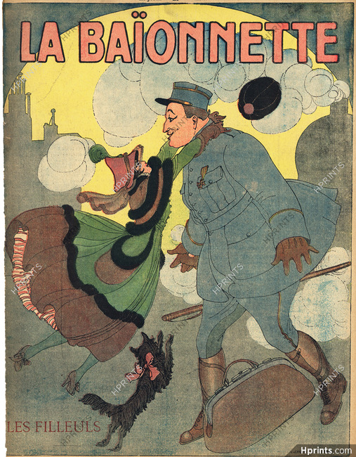 Gerda Wegener 1917 The Goddaughter Guillaume Apollinaire, La Baïonnette cover