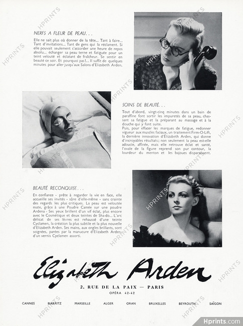 Elizabeth Arden (Cosmetics) 1938