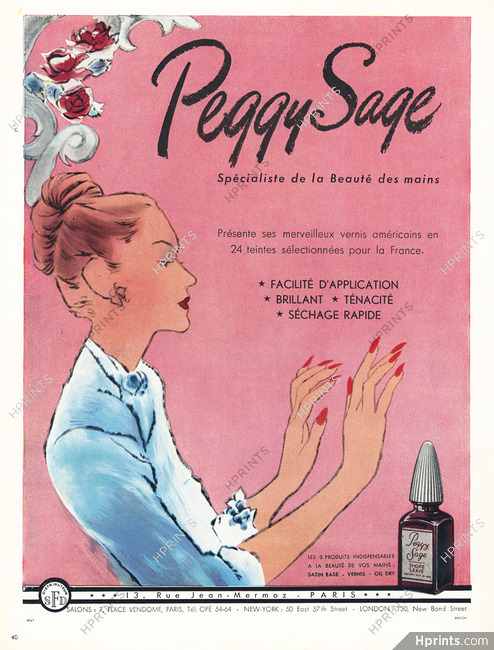 Peggy Sage 1949 Nail Polish