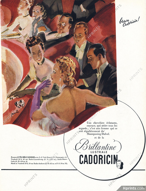 Cadoricin 1948 Paulin, Elegant Parisienne, Hairstyle