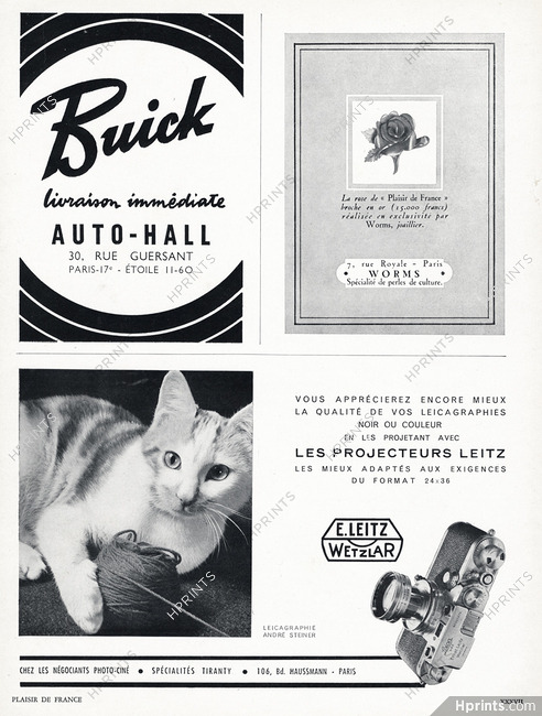E. Leitz Wetzlar 1951 Leicagraphie Steiner, Cat
