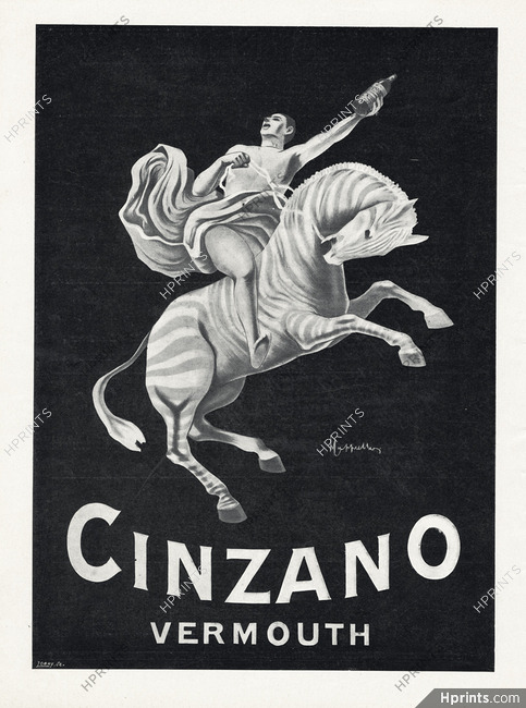 Cinzano 1921 Cappiello, Zebra