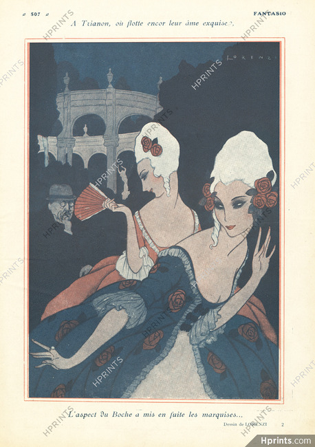 Fabius Lorenzi 1919 A Trianon The Marchionesses, Carnival Disguise