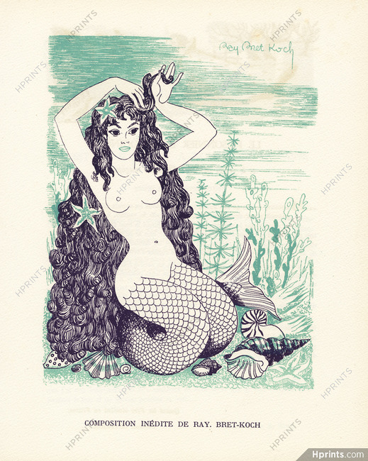 Ray Bret-Koch 1952 La Petite Sirène, Mermaid