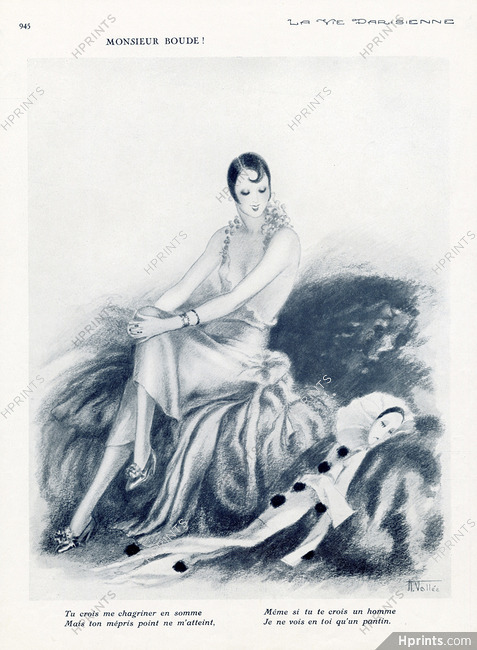 Armand Vallée 1931 Pierrot, Doll, Marionette
