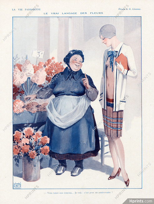 Georges Léonnec 1928 Le Langage des Fleurs