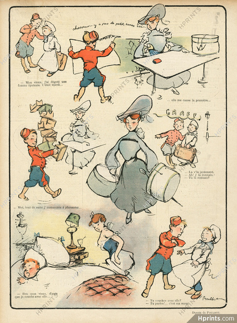 Francisque Poulbot 1904 Groom, Comic Strip