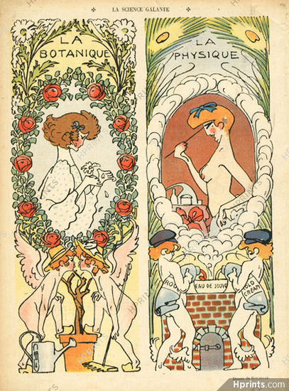 Auguste Roubille 1906 "La Science Galante" La Botanique, La Physique