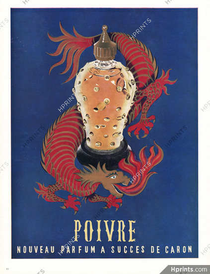 Caron (Perfumes) 1954 Poivre, Dragon (version blue)