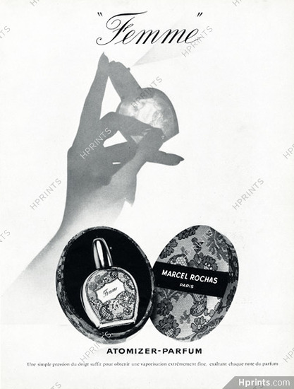 Marcel Rochas (Perfumes) 1955 Femme Atomizer
