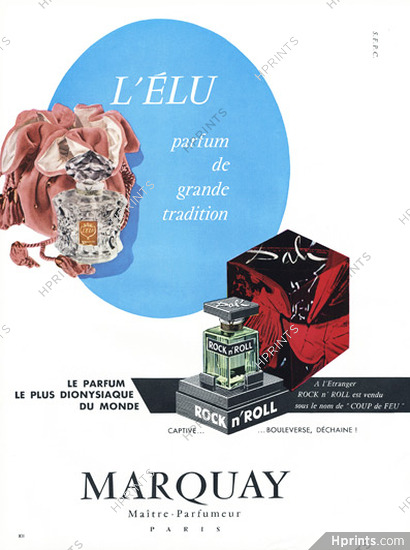 Marquay (Perfumes) 1959 L'Elu & Rock n'Roll, Salvador Dali