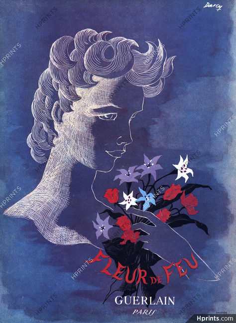 Guerlain (Perfumes) 1948 Fleur de Feu, Darcy (L) — Perfumes
