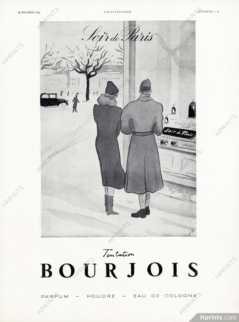 Bourjois (Perfumes) 1940 Soir de Paris Occupation Rare