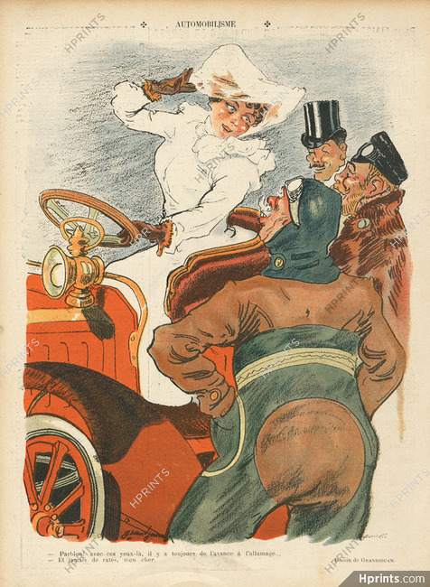 Grandjouan 1905 "Automobilisme" Motoring