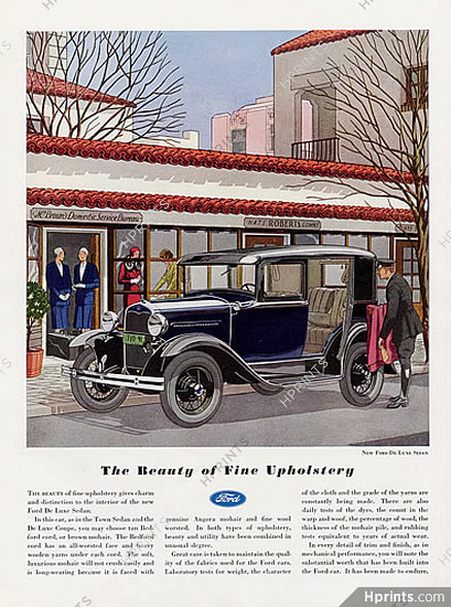 Ford (Cars) 1931 "New Ford De Luxe Sadan"