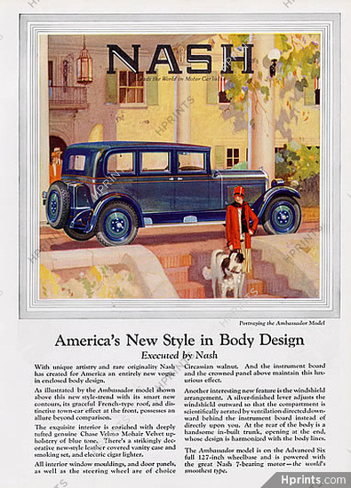 Nash (Cars) 1927 Ambassador Model, Sighthound