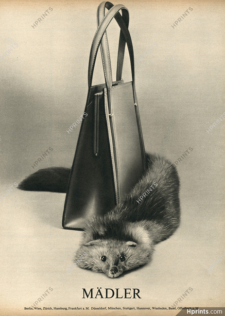 Mädler (Handbag) 1960s Fox Fur