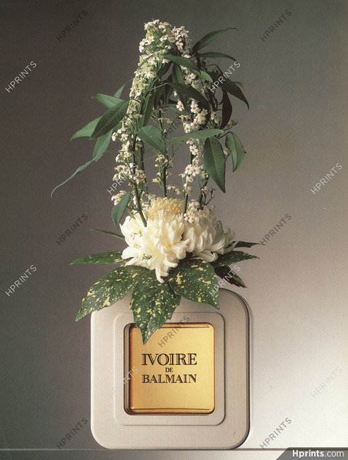 Pierre Balmain (Perfumes) 1987 "Parfums en Fleurs" Ivoire, Photo Roger Turqueti