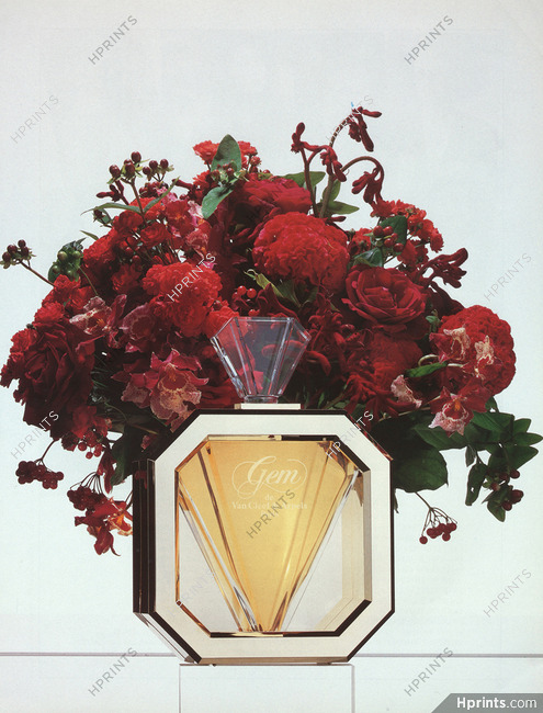 Van Cleef & Arpels (Perfumes) 1987 "Parfums en Fleurs" Gem, Photo Roger Turqueti