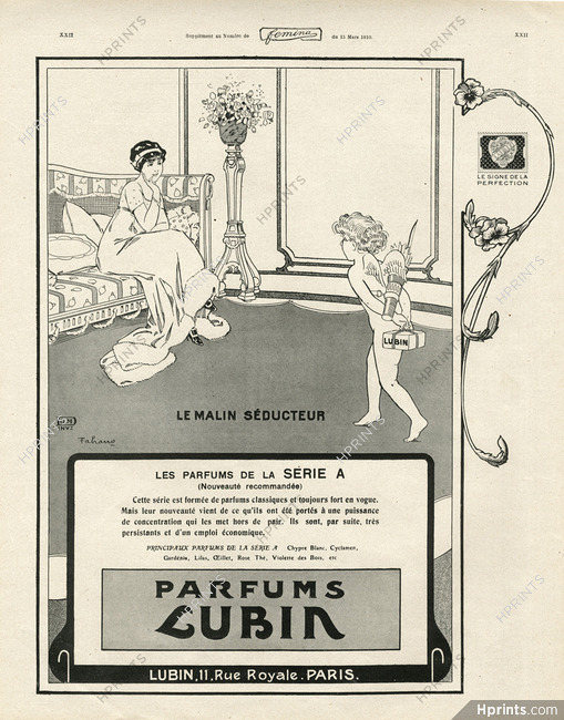 Lubin (Perfumes) 1910 Fabien Fabiano