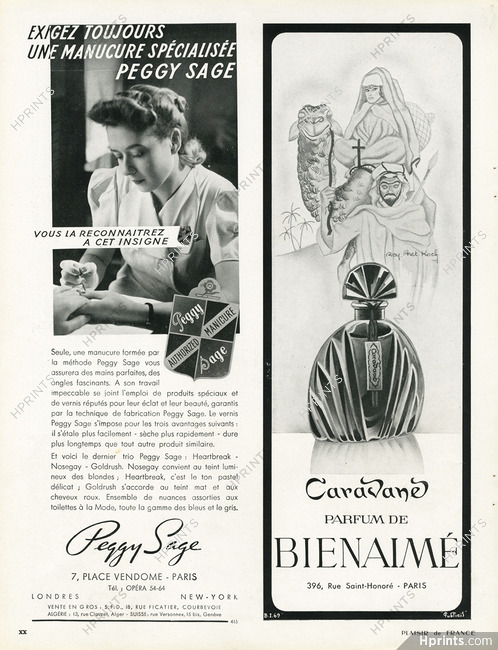 Bienaimé & Peggy Sage 1939 Caravane, Nail Polish, Raymond Bret-Koch