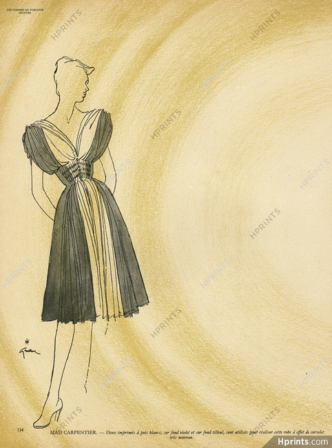 Mad Carpentier 1946 René Gruau, Summer Dress
