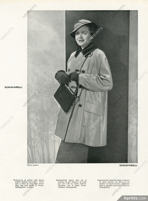 Schiaparelli 1935 Waterproof, Photo Egidio Scaioni