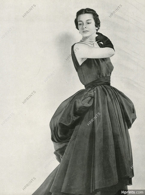 Schiaparelli 1950 Evening Gown