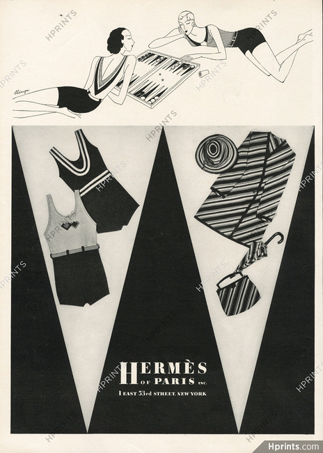Hermès (Swimwear) 1931 Handbag, Hat, Léon Bénigni