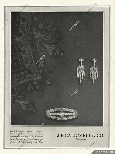 Caldwell & Company 1927 Brooch, Earrings