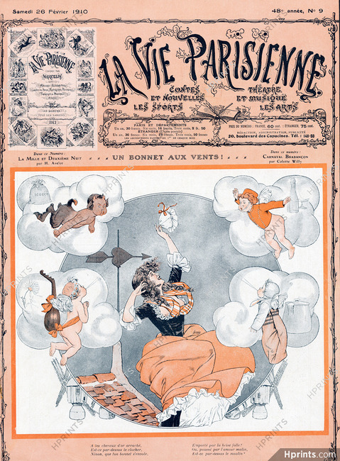 Hérouard 1910 "Un bonnet aux vents !..."