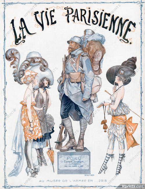 Hérouard 1918 "Au Musée de l'Armée en... 2918". Poilu